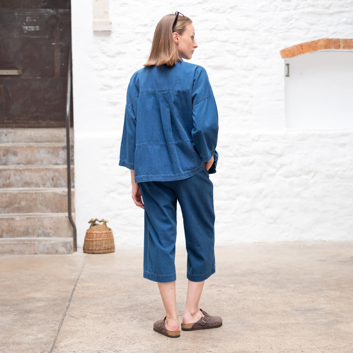 BIBICO Anna Culottes in Textured Denim