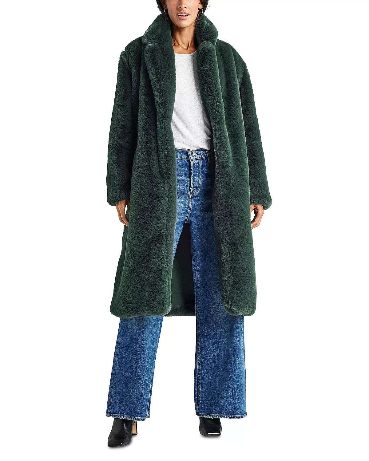 Splendid Mikaela Faux Fur Coat Balsam