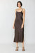 NYLAND Philippa Double Spaghetti Strap Cami Dress Brown