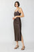 NYLAND Philippa Double Spaghetti Strap Cami Dress Brown