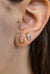 The Land of Salt Pastel Ombre Mismatch Stud Earrings