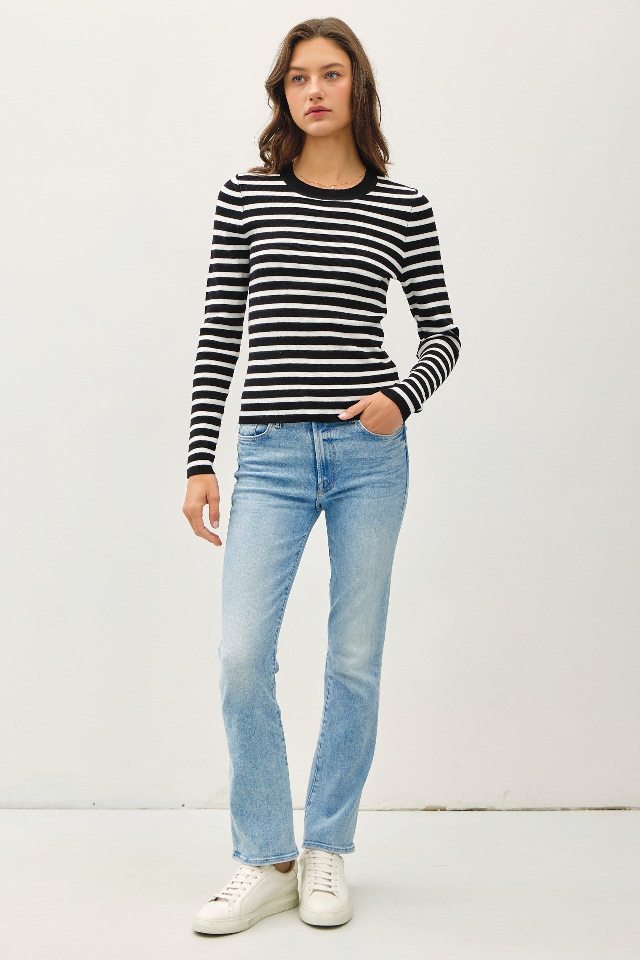 NYLAND Bonnie Classic Fit Striped Sweater