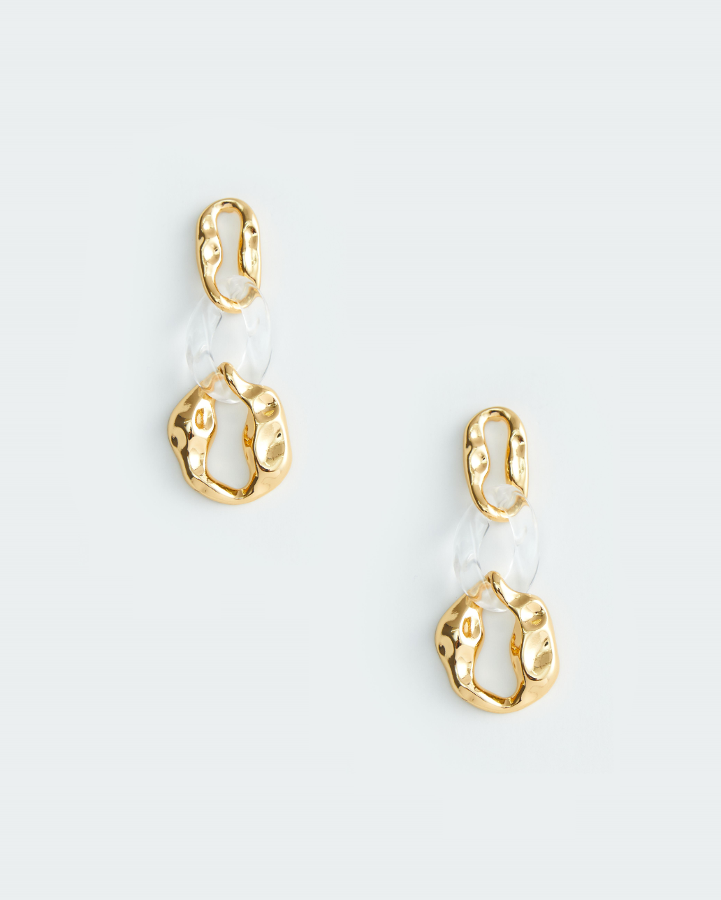 8 Other Reasons Hammered Gold Acrylic Earring