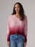 Colorush (C-RUSH) Amara Dip Malibu V Sweater Tea Rose