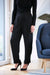 Bella Dahl Pleat Front Trouser Black