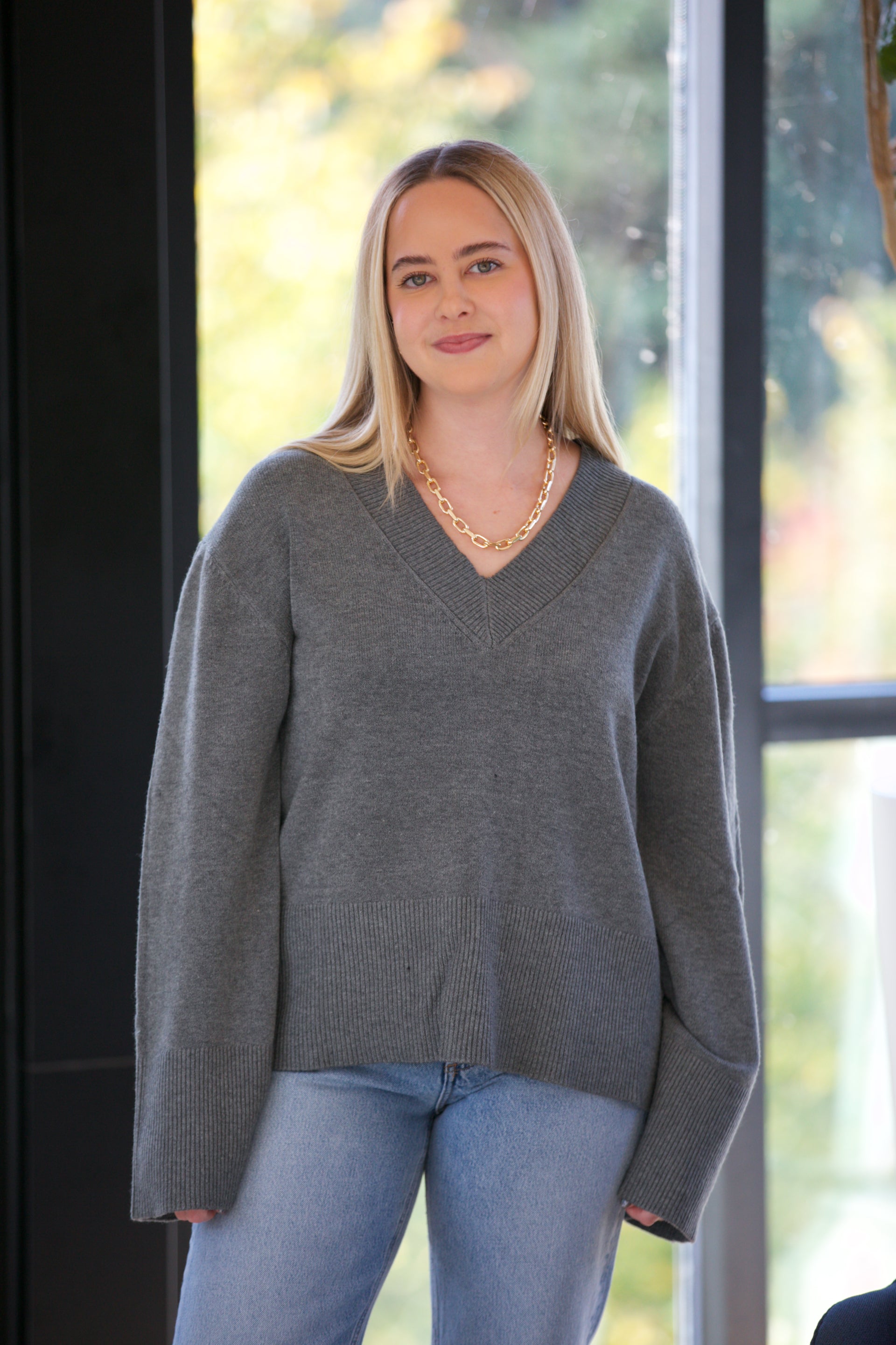 DELUC Asclepias V-Neck Sweater