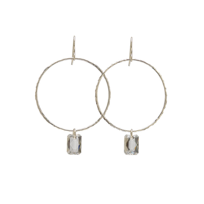 Kenda Kist Deco Hoops Gold with Black Diamond
