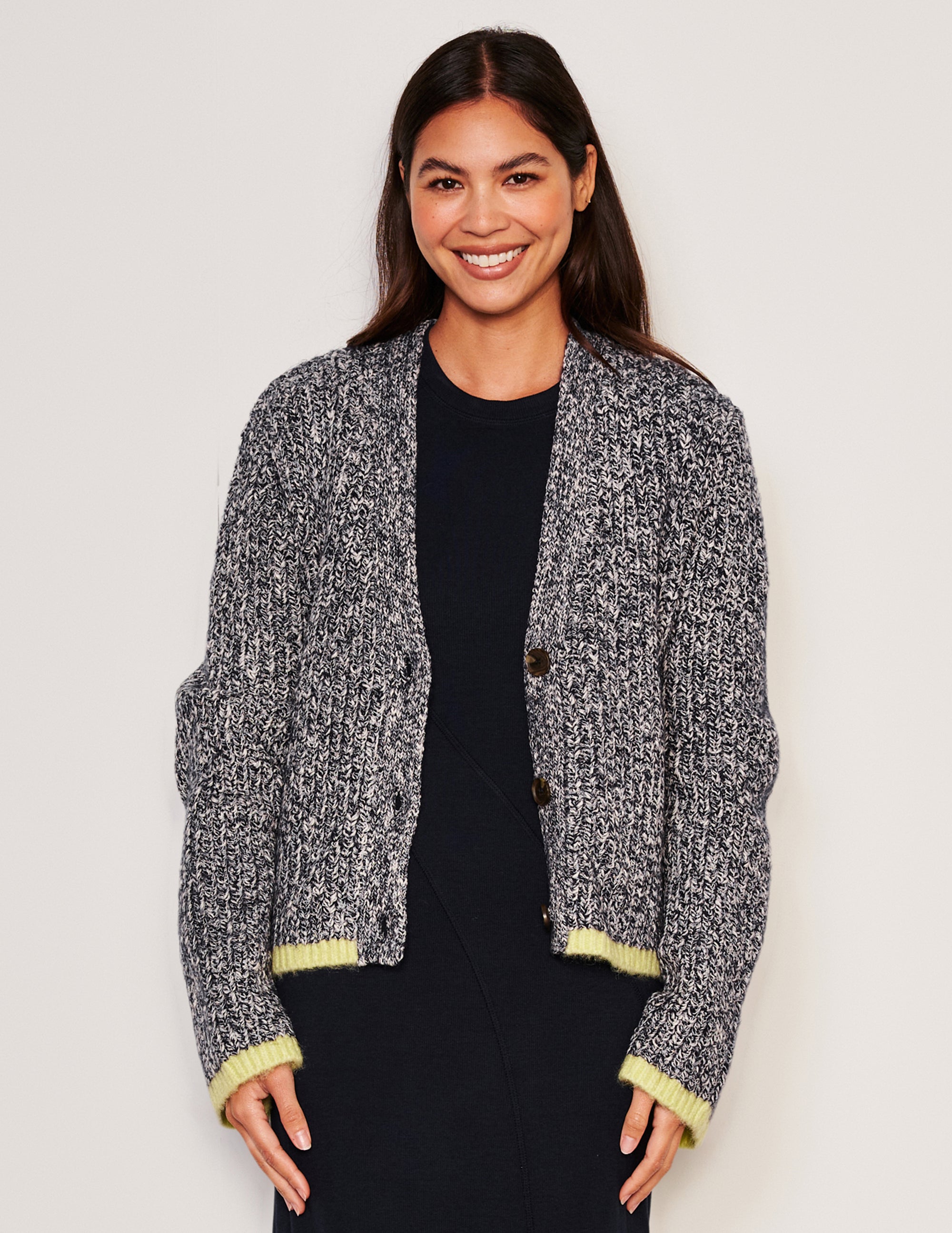 Sundry Cardigan Sweater Deep Navy