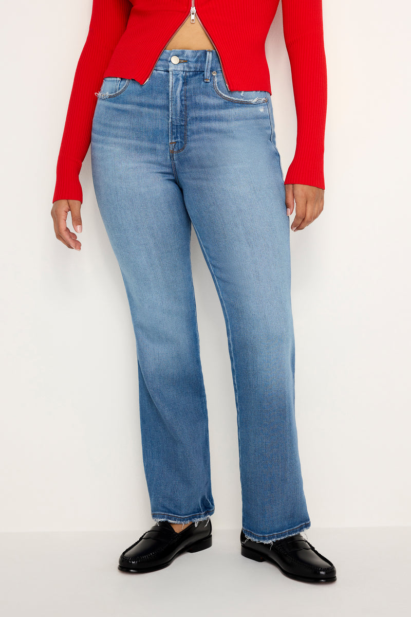 Good American Good Curve Straight Jeans in Indigo338