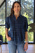 Birds of Paradis by Trovata Jess Blouse in Oceanside Plaid