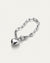 Jenny Bird Puffy Heart Bracelet Silver