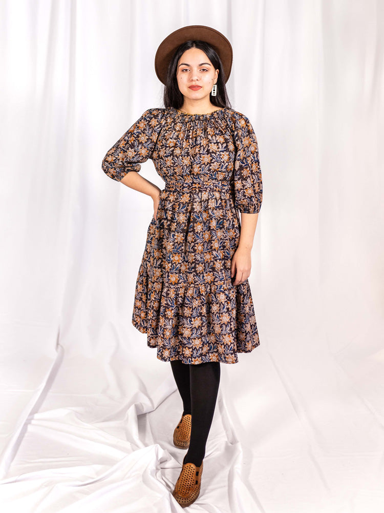 Mata Traders Marnie Dress Sunflower Black