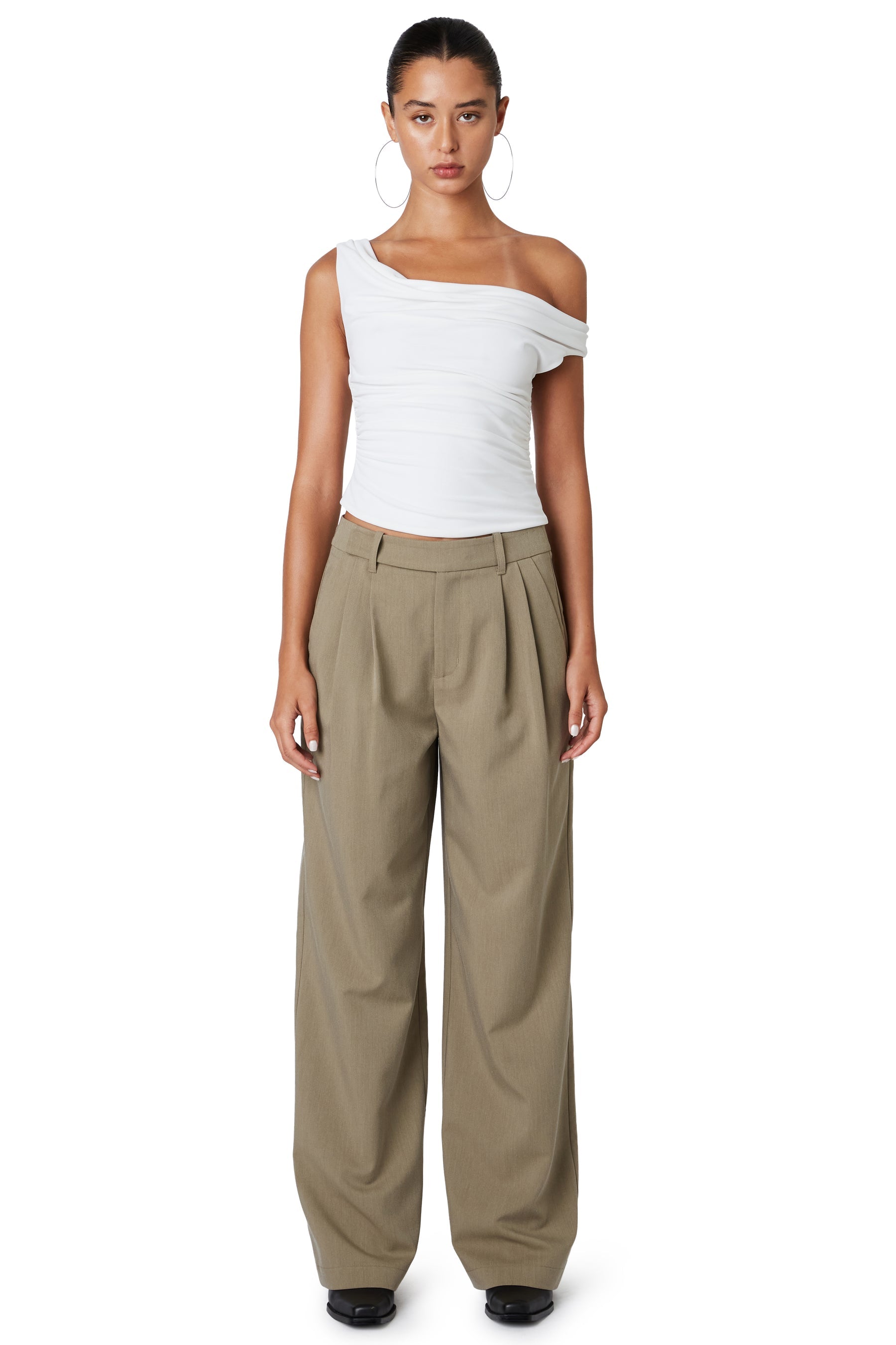 NIA Kara Trouser Olive Grey