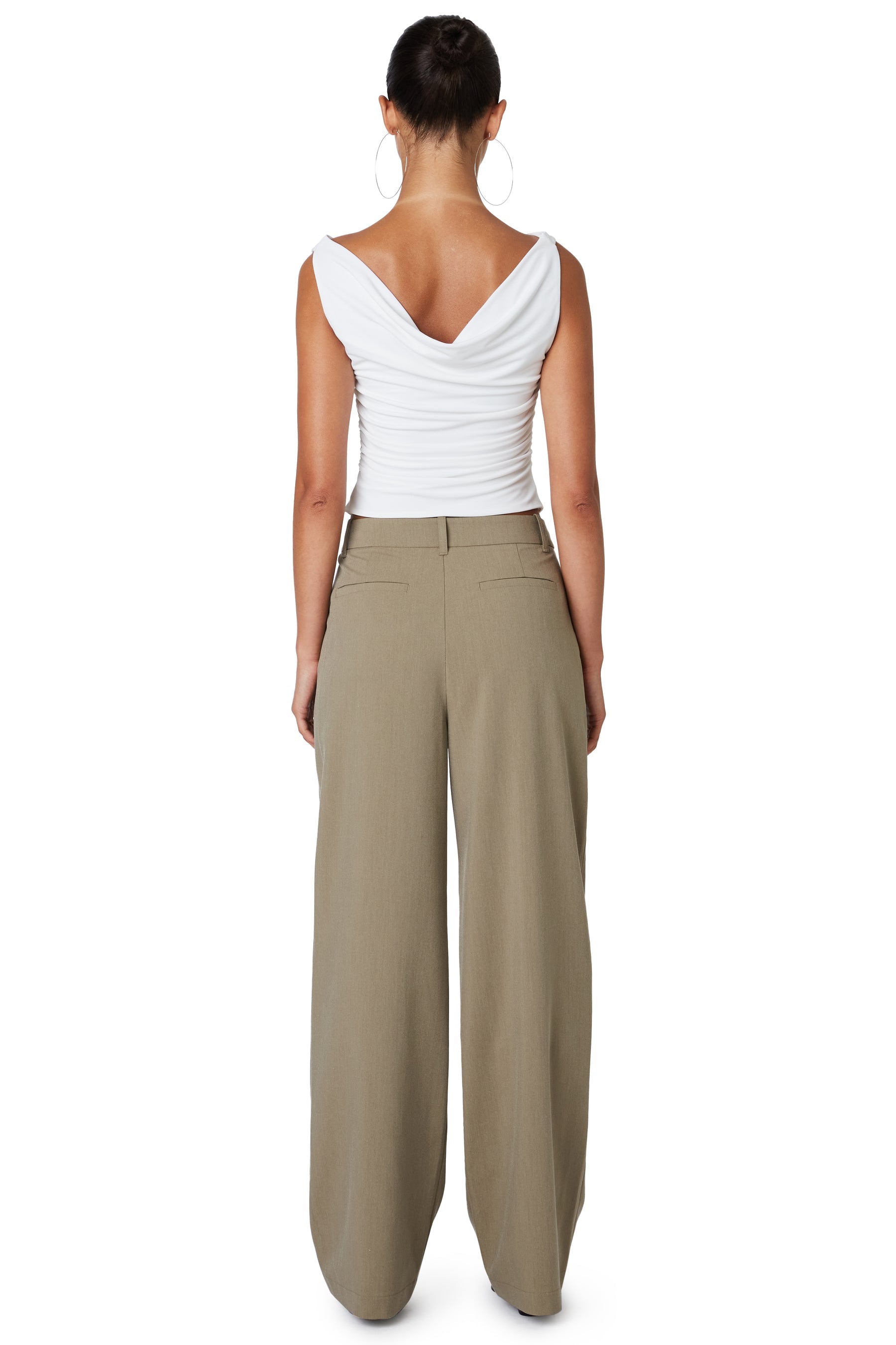 NIA Kara Trouser Olive Grey