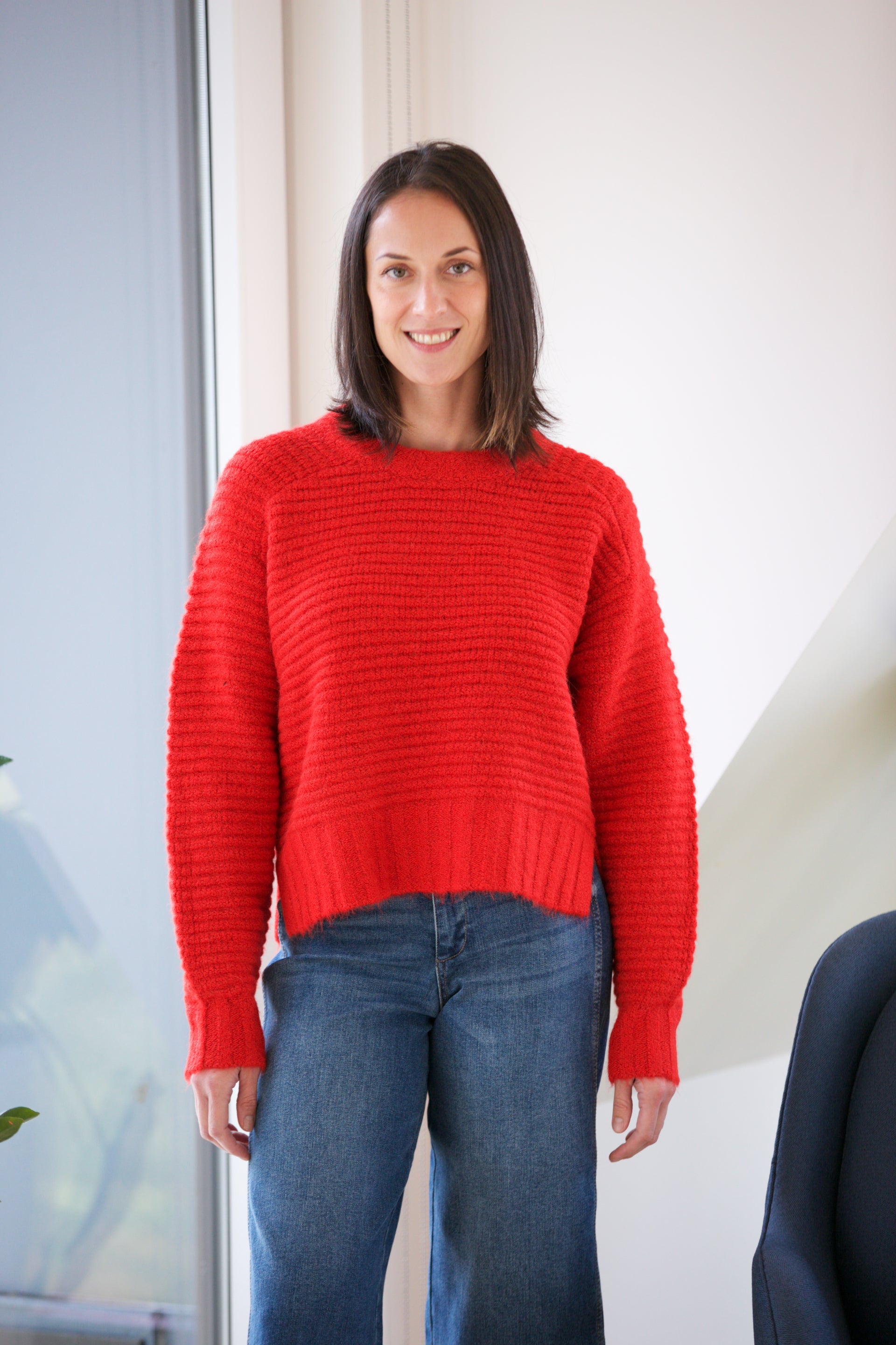 PISTOLA Adina Everyday Sweater in Rouge