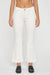 Daze Denim The Runaway Low Rise Crop Flare in Cream