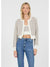 Stitches & Stripes Aubrey Cropped Cardi Chalk Combo