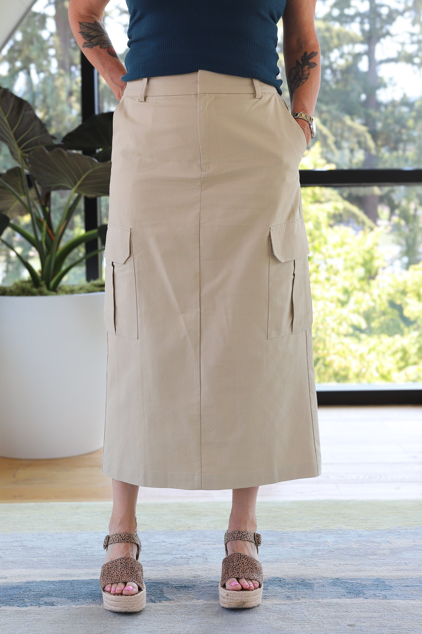 Sanctuary Essential Cargo Skirt Beige