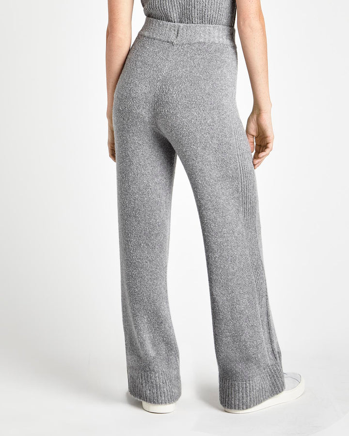 Splendid Ophelia Wide Leg Sweater Pant Mid Heather Grey