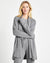 Splendid Ophelia Sweater Cardigan Mid Heather Grey