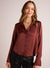 Bella Dahl High Low Hem Shirt Brandy Wine