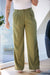 NYLAND Madison Pintuck Trouser Olive