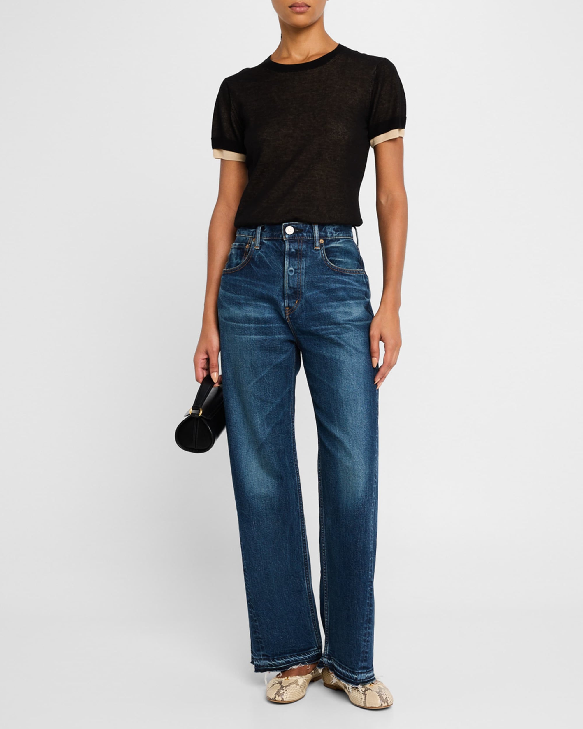 MOUSSY MV Espanola Wide Pants Blue