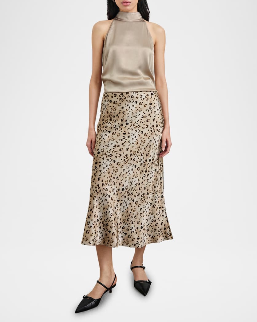 Rails Anya Skirt in Champagne Leopard