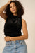 PROJECT SOCIAL T On Repeat Ruched Side Velvet Tank