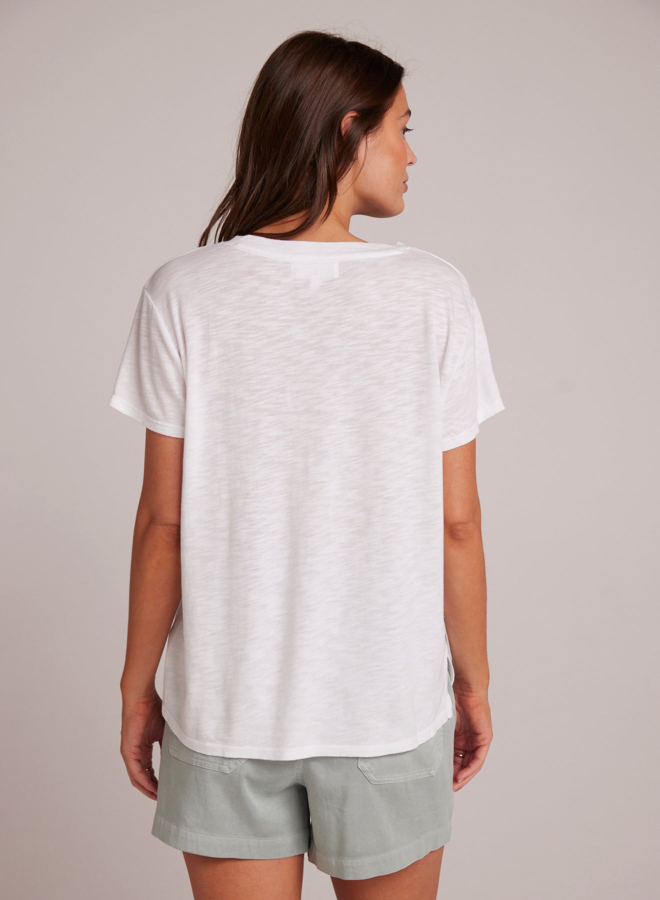 Bella Dahl Side Slit V-Neck Tee