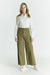 OAT High Rise Wide Leg Jean in Martini Olive