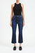 Daze Denim Shy Girl High Rise Crop Flare in Deep Kiss