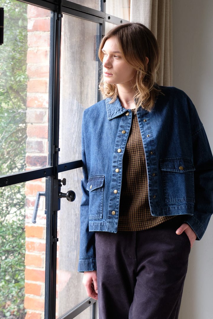 BIBICO Maya Relaxed Jacket in Heavy Denim