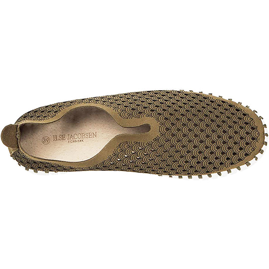 Ilse Jacobsen Platform Tulip Slip-On Deep Olive