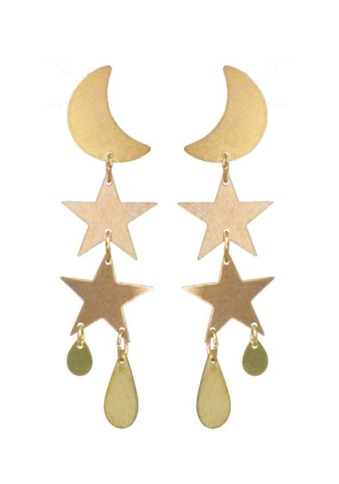 We Dream in Colour Little Gold Twilight Earrings